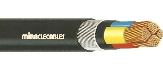 Copper conductor, XLPE Insulated and PVC Sheathed Armoured 1100 V as per IS 7098-1-1988