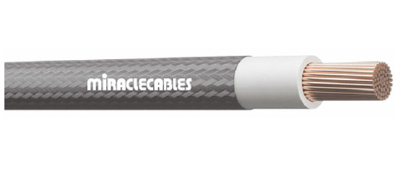 SiF / GL - Silicone Single Core with Glass fibre + lacquering braiding cable