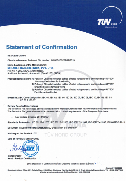 CE Certificate