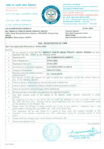 DRDO Approval