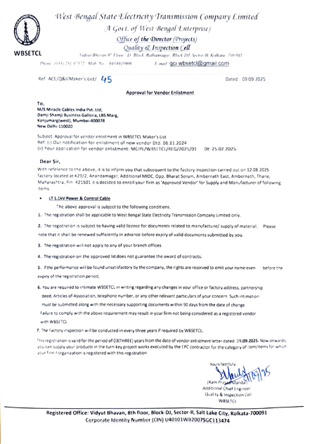 wbsetcl approval