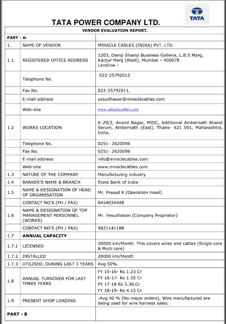 Approval Tata Power